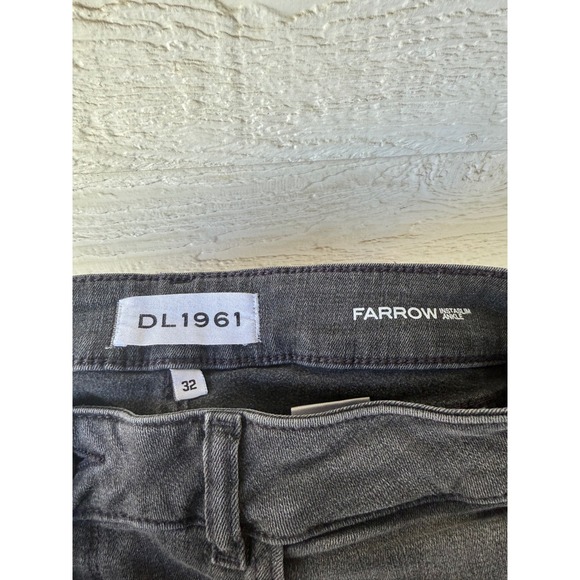 DL1961 Farrow‎ Instaslim Ankle Whitney Distressed Gray Jeans Womens Size 32 - Picture 6 of 7